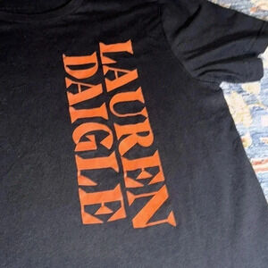 Lauren Daigle Concert Tour Black Short Sleeve Round Neck T-Shirt Lg